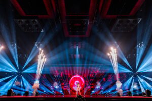 Sarah Bonnici, representante de Malta en Eurovisión 2024, actuando en su primer ensayo. Fotos de Corinne Cumming y Sarah Louise Bennett de la UER/EBU